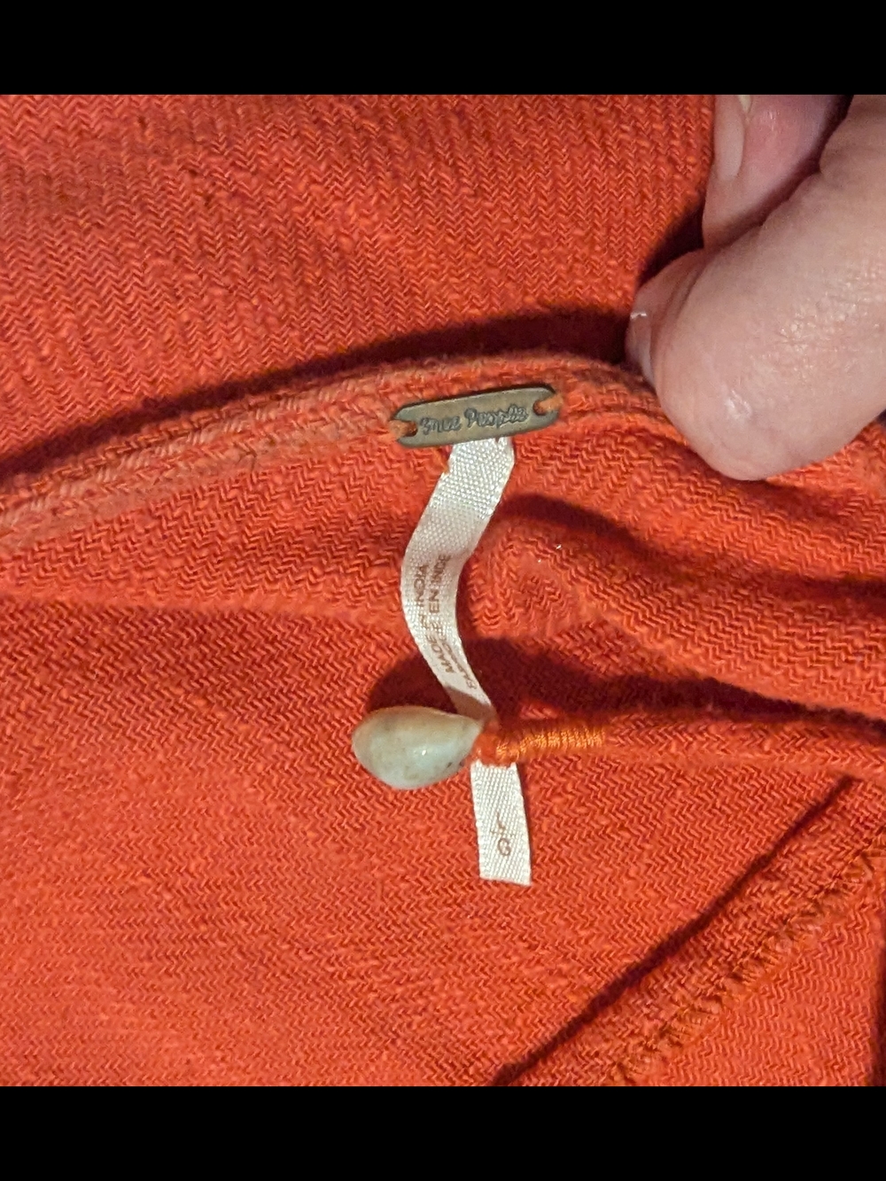 MAKE OFFER!! Free People - More Than a Mini Dress, Coral, Lace Up Back, Size L - Picture 4 of 10
